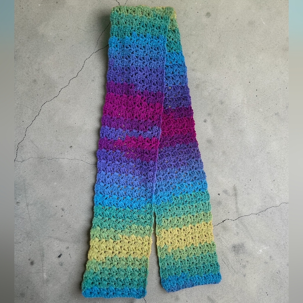 Multicolor Crochet Scarf (SCA10)